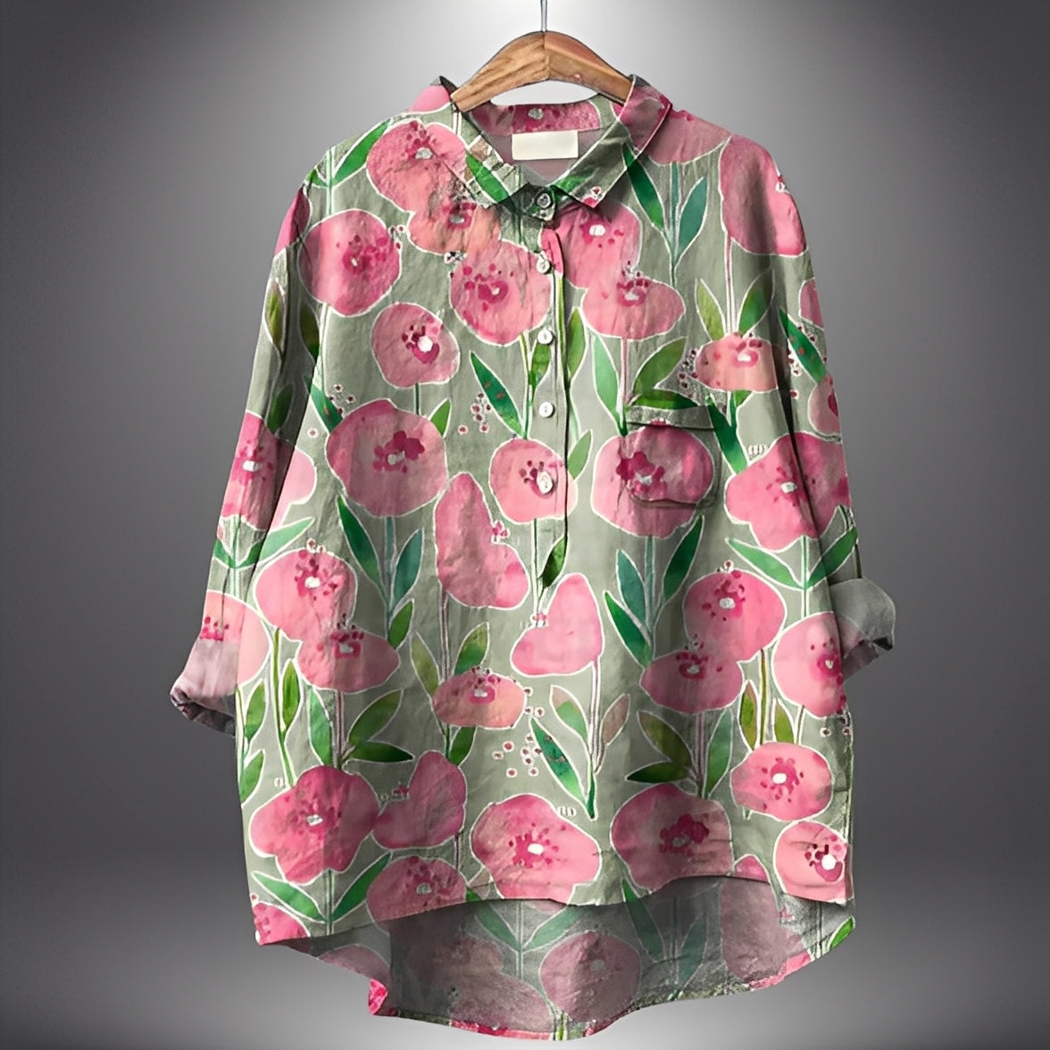 Garance - Blouse classique à manches longues pour femme