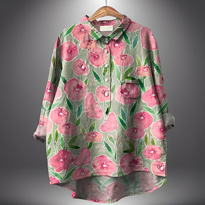 Garance - Blouse classique à manches longues pour femme