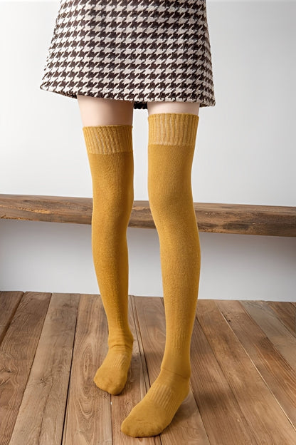 Hillary - Chaussettes longues en velours chaudes pour femmes