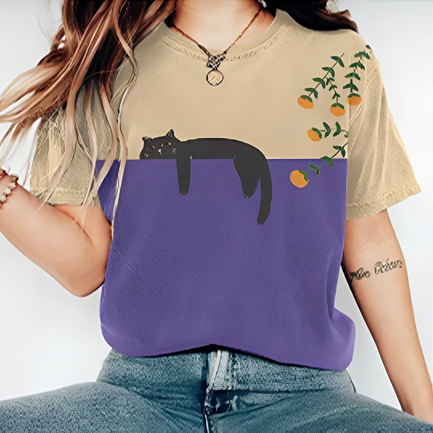 Alvina - T-shirt femme avec motif décontracté