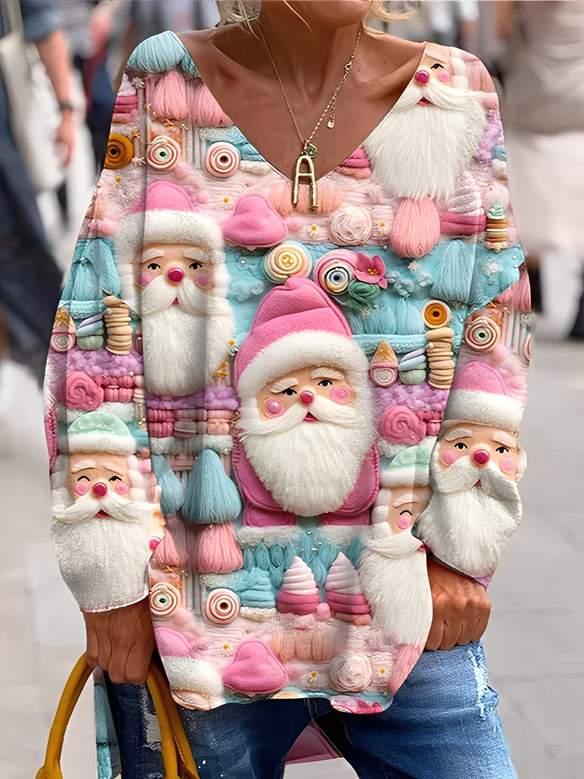 Esme - Long-sleeved fleece sweatshirt for women