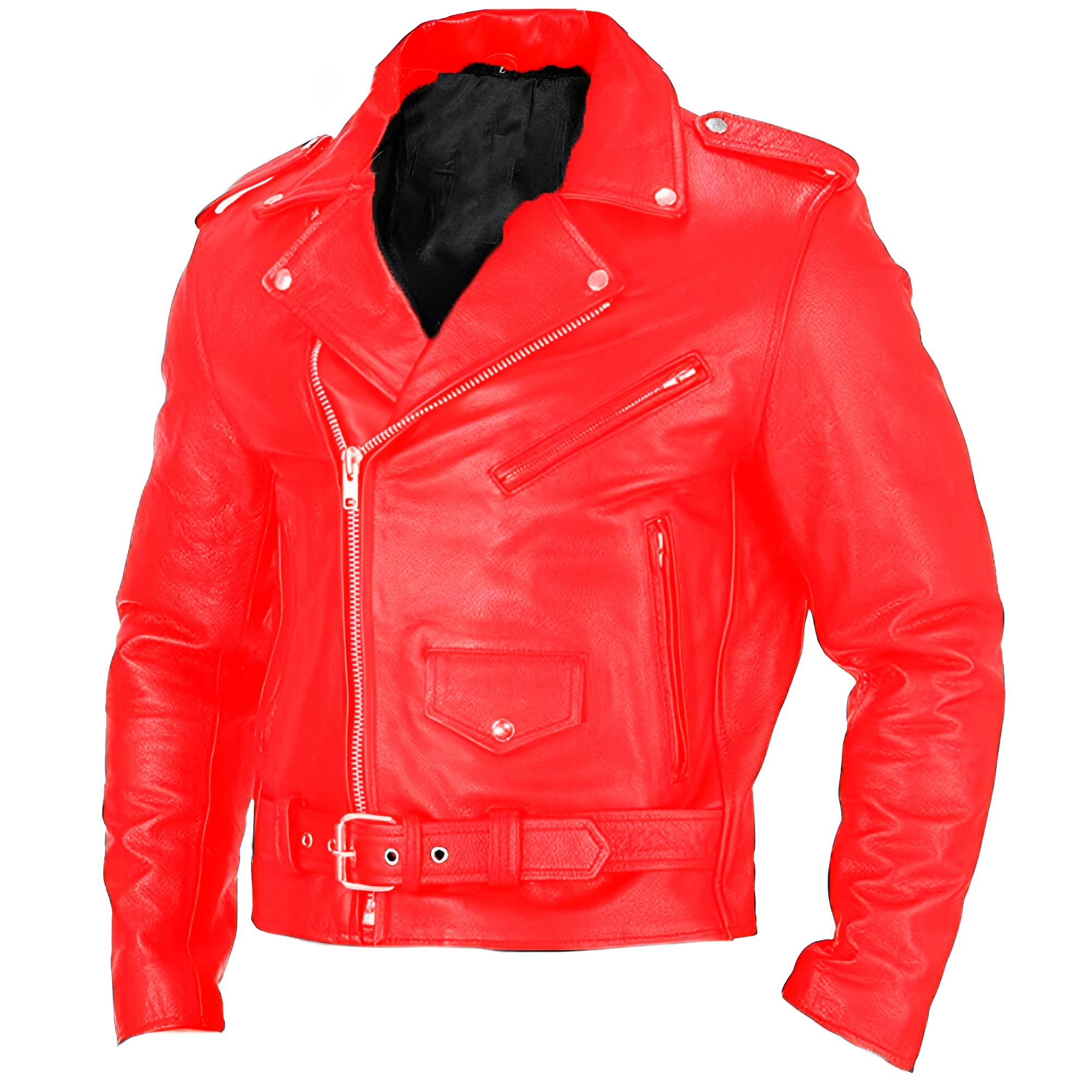 Brandon - Veste de motard avec multiples poches pour hommes