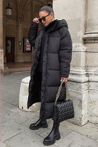 Khloe - Long manteau chaud et rembourré pour femmes