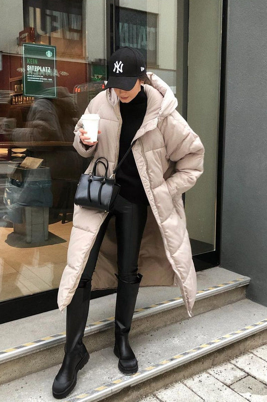 Khloe - Long manteau chaud et rembourré pour femmes