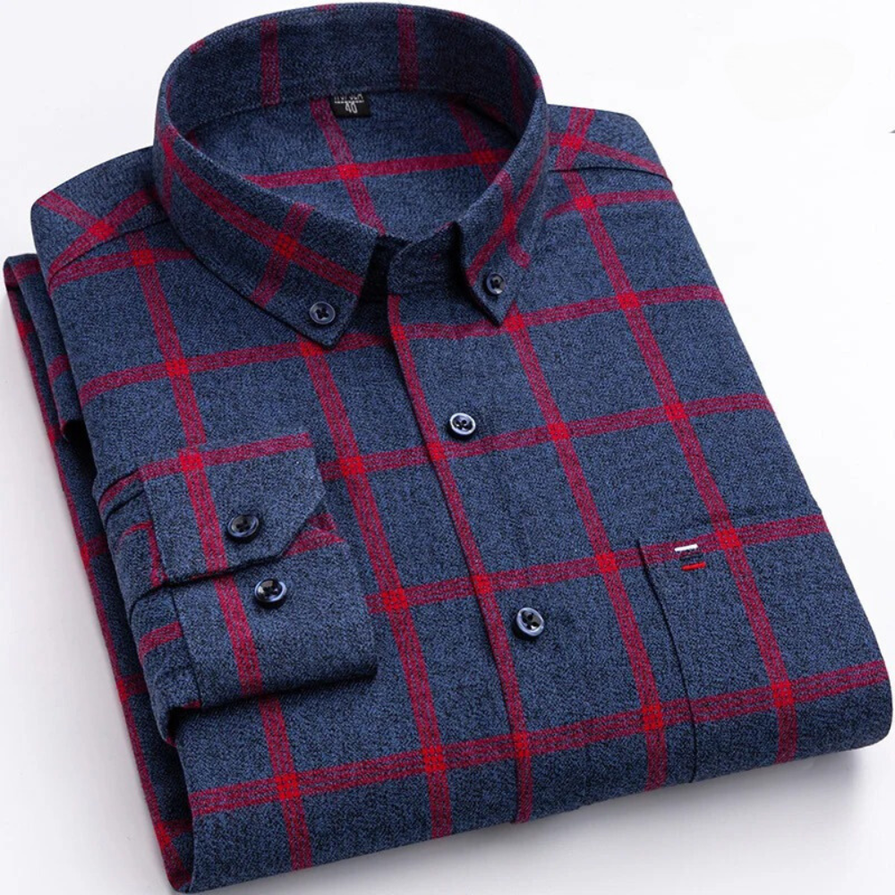 Louis – Chemise en coton à motifs