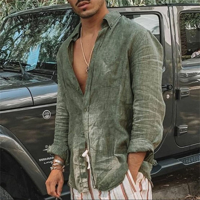 Harlo - Chemise élégante avec patte de boutonnage
