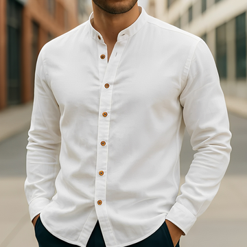 Aick - Chemise d'été moderne pour homme à manches longues