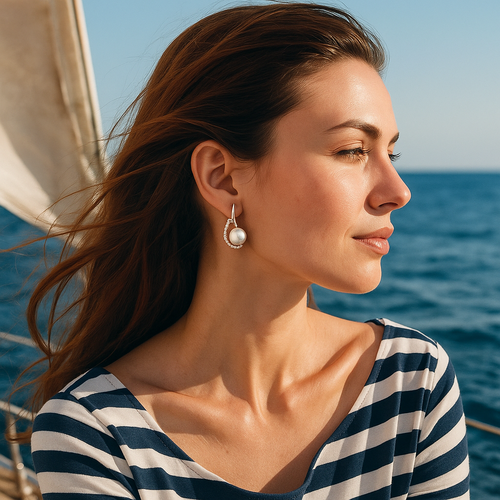 Bea – Boucles d'oreilles en perle