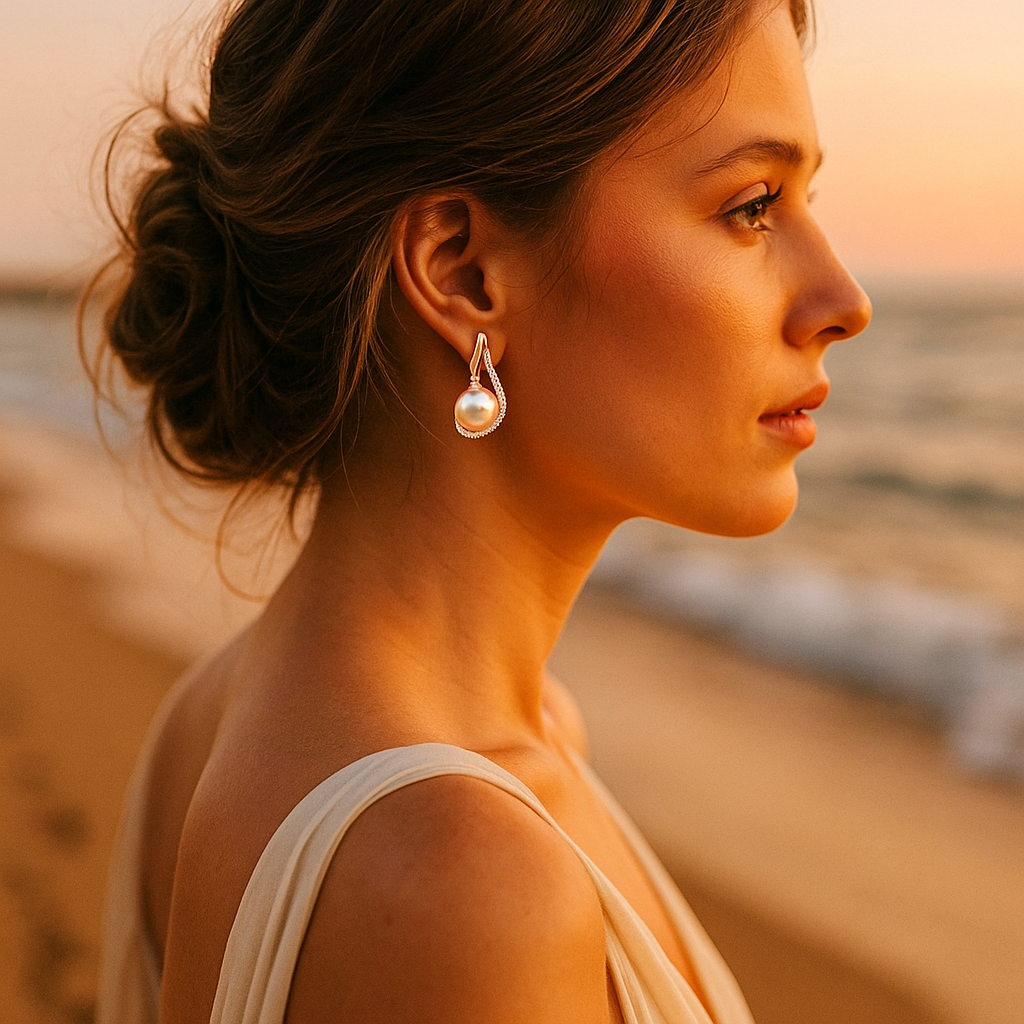 Bea – Boucles d'oreilles en perle