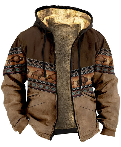 Mervin - Hoodie pour homme en velours coloré