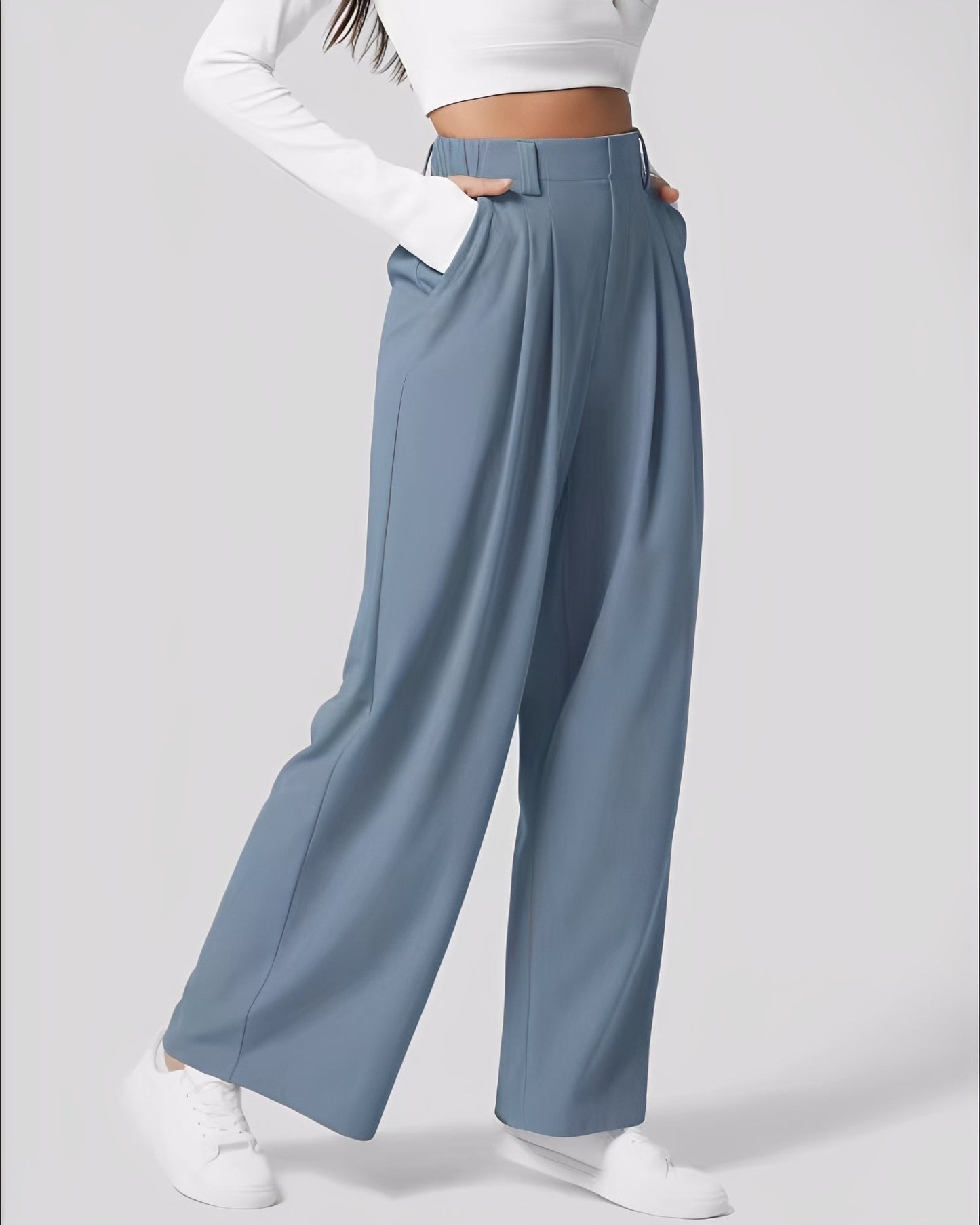 Montana - Pantalon droit à taille élastique pour femmes