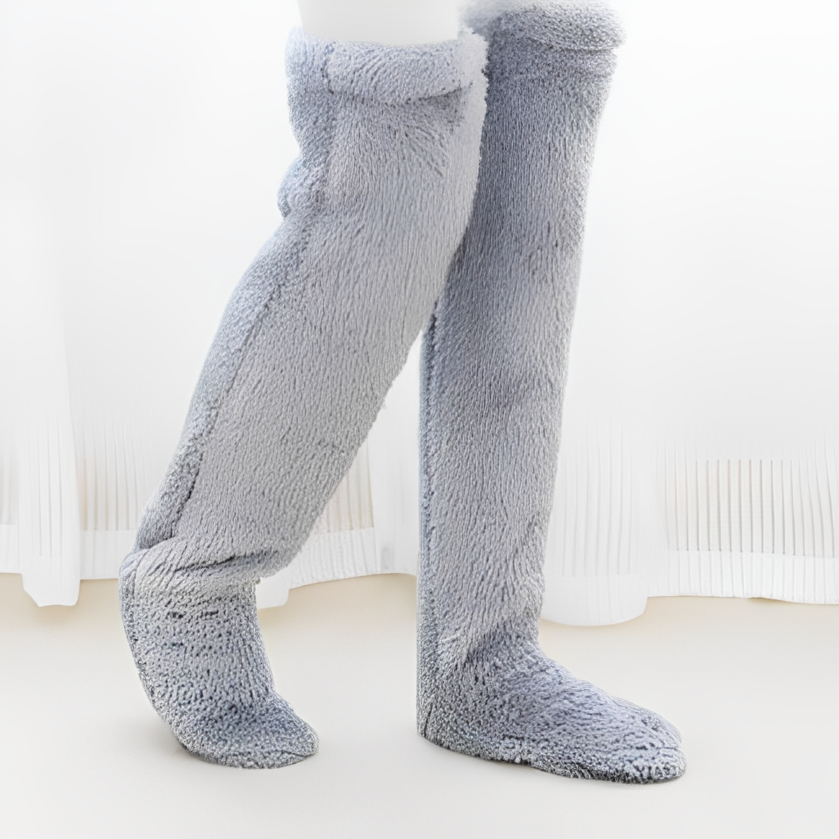 Camellia - Chaussettes d'hiver chaudes au-dessus du genou pour femmes