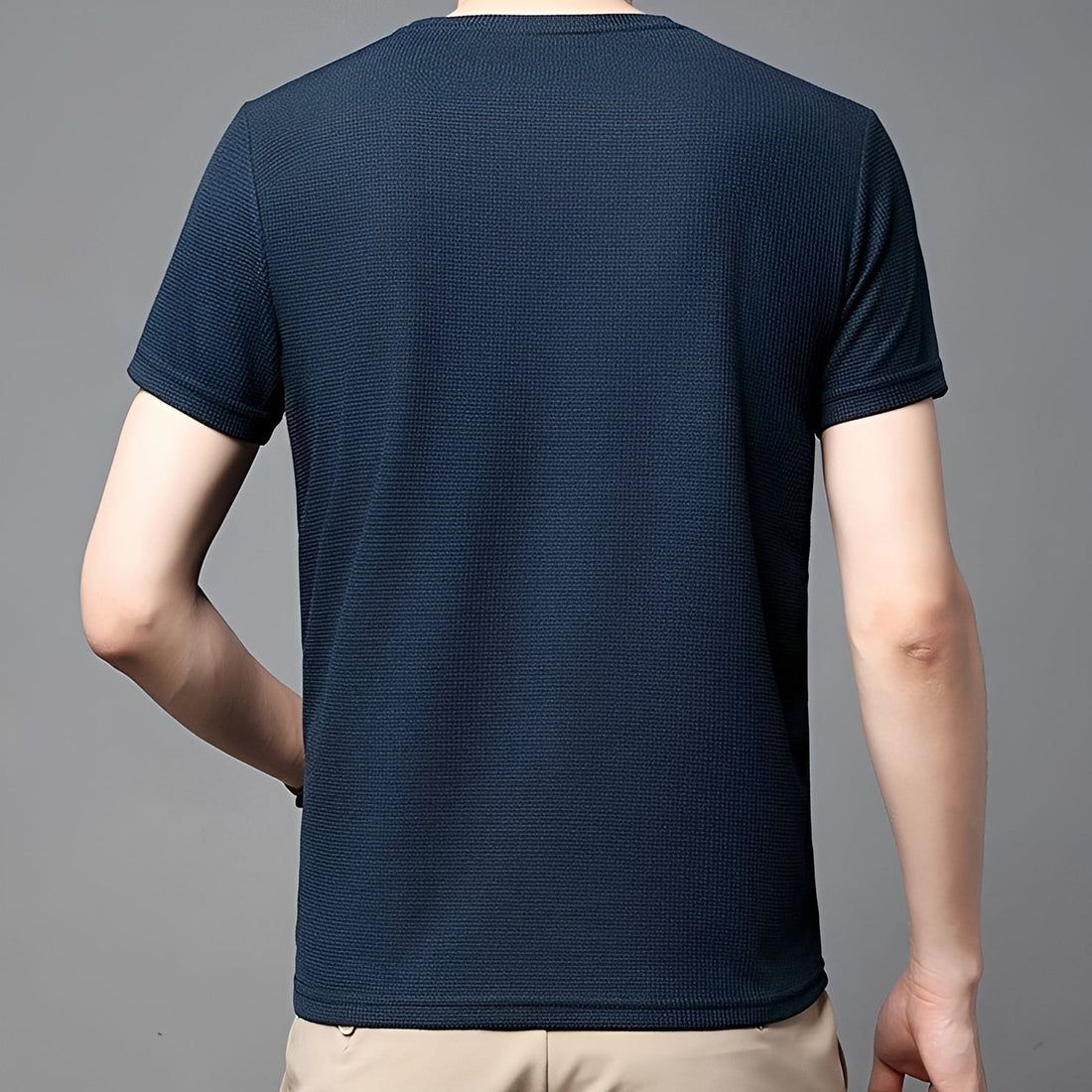 Jed - T-Shirt Gaufré Décontracté