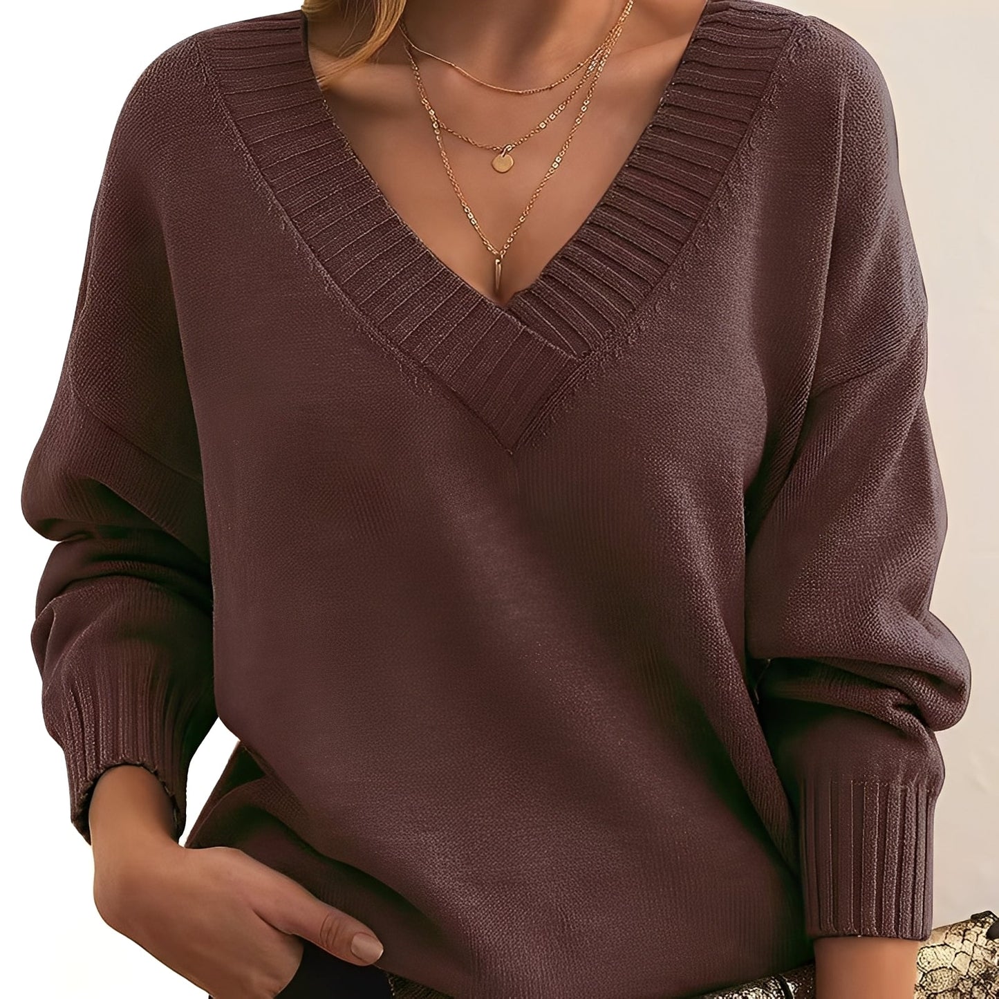 Merideth - Pull simple et polyvalent pour femmes