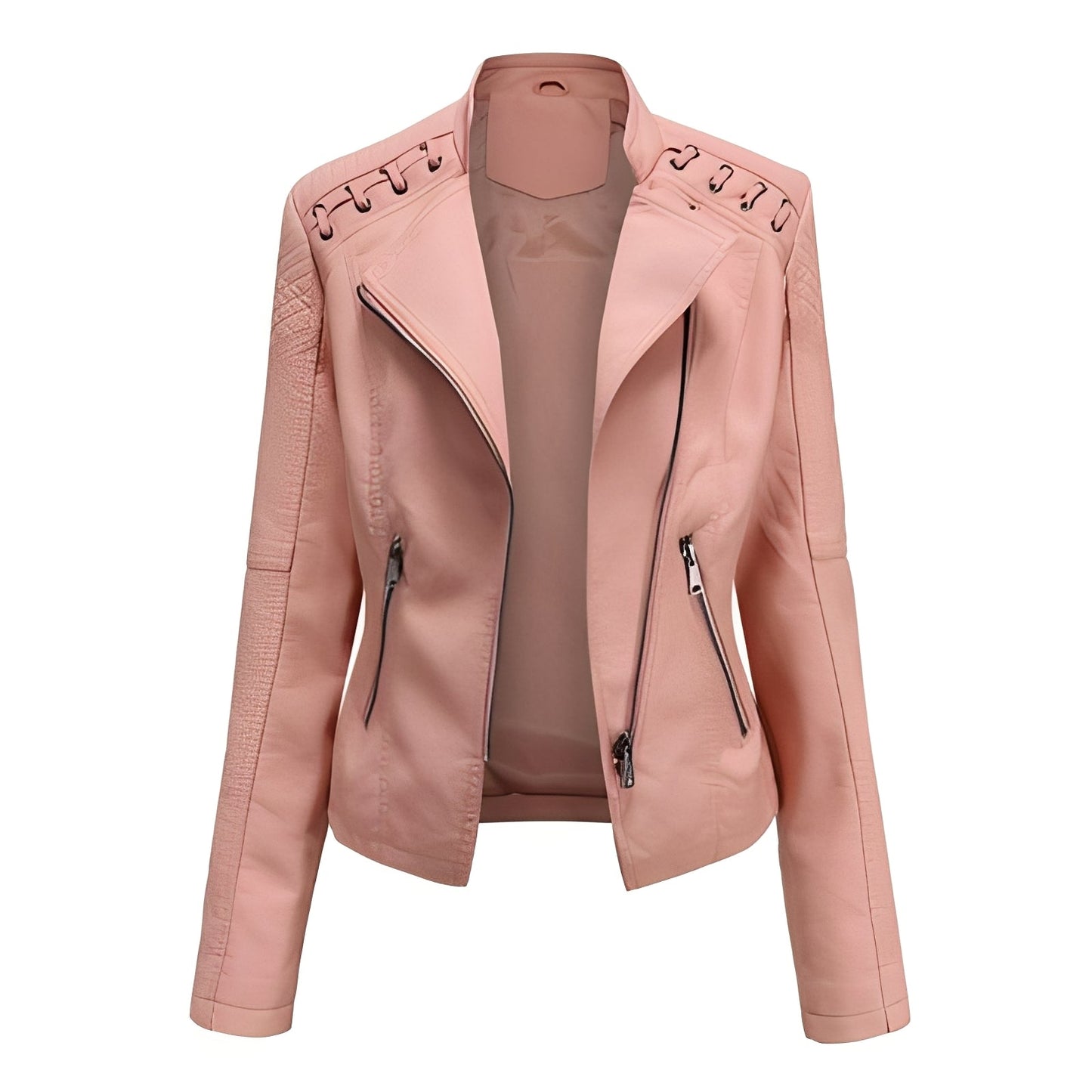 Inès - Refined leather jacket for women