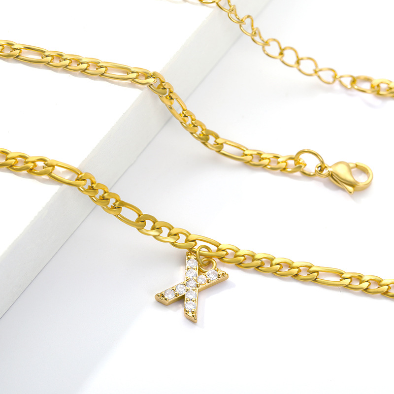 Cheville avec Initiale - Bracelet de cheville avec votre initiale