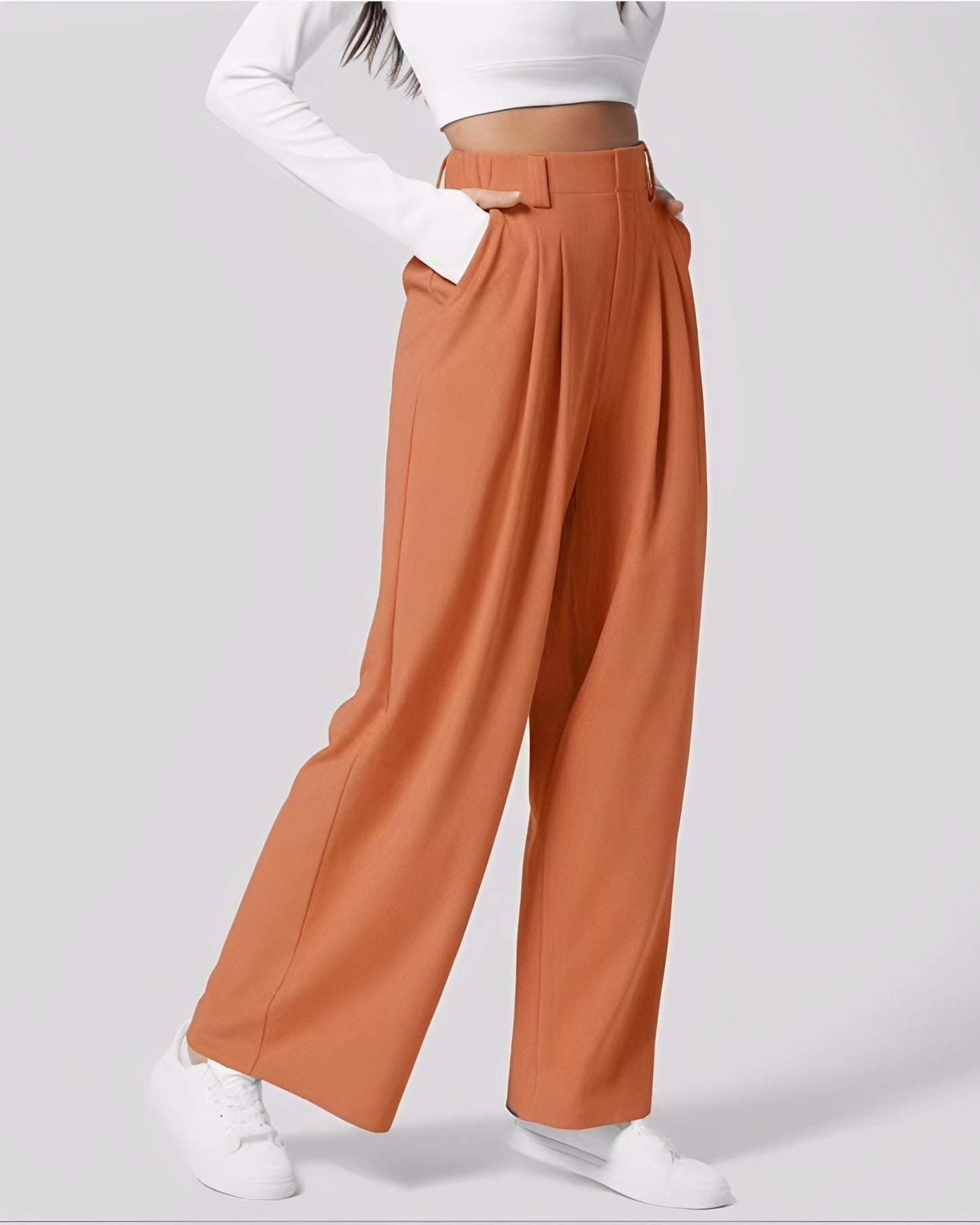 Montana - Pantalon droit à taille élastique pour femmes