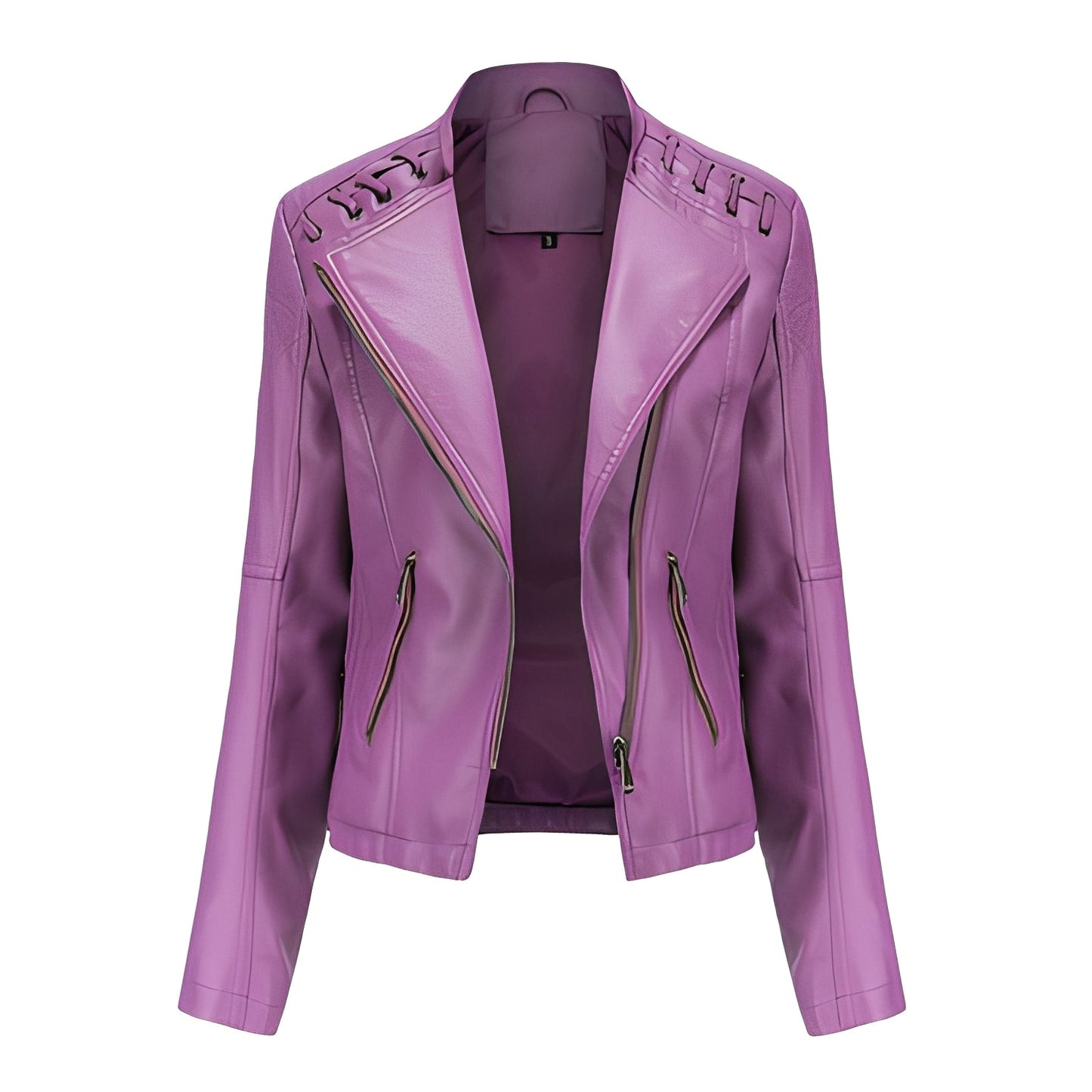 Inès - Refined leather jacket for women