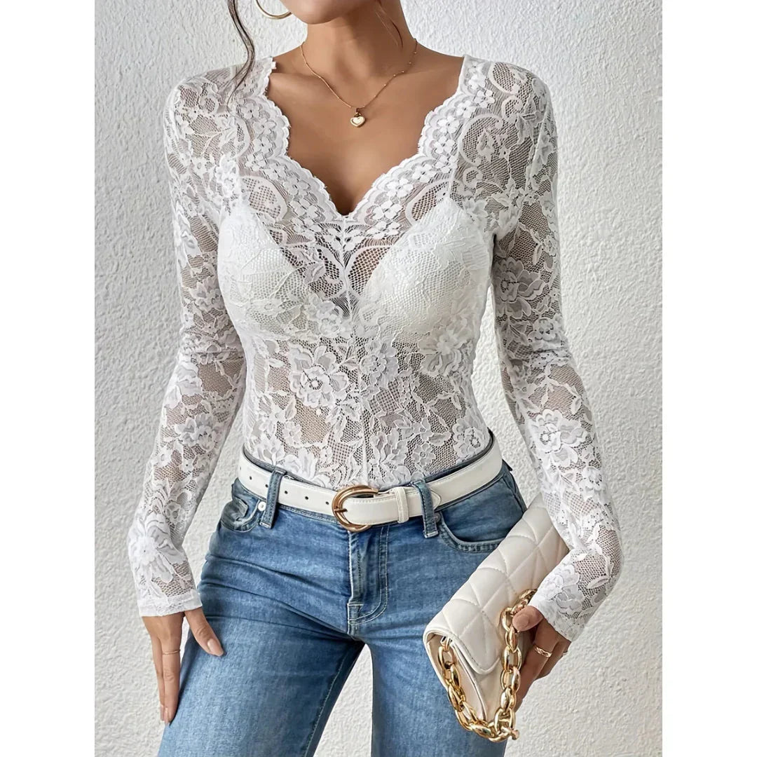 Patricia - Top chic imprimé floral pour femmes