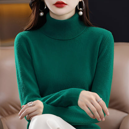 Jocelin - Pull à col roulé fin pour femmes