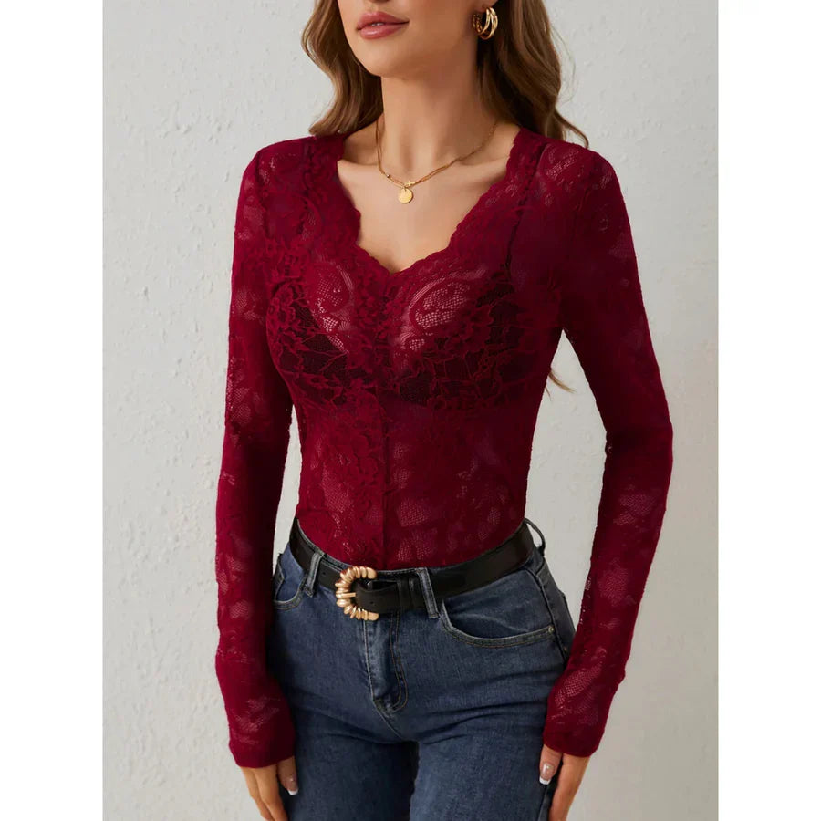 Patricia - Top chic imprimé floral pour femmes