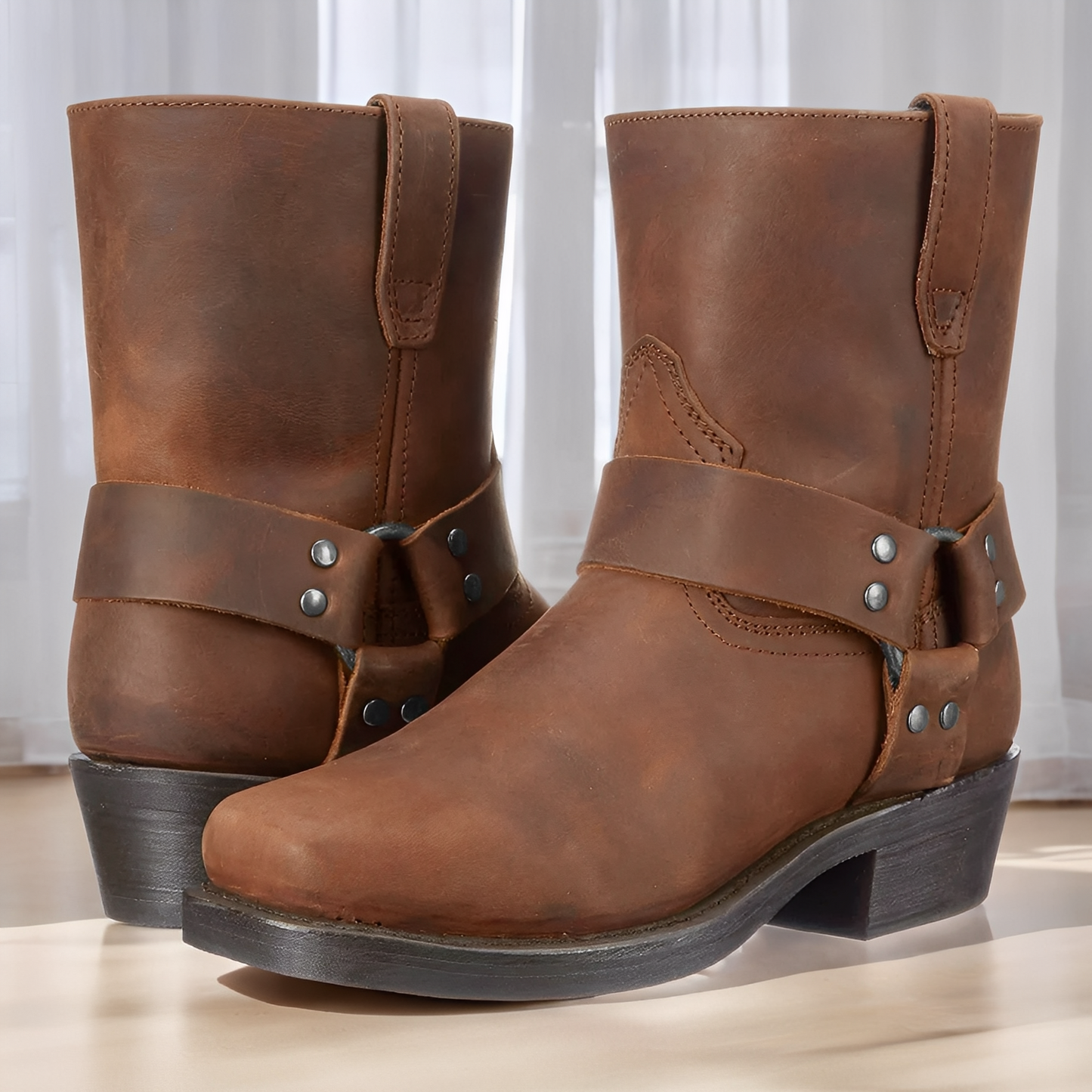 Elsdon - Bottes en cuir courtes classiques pour hommes