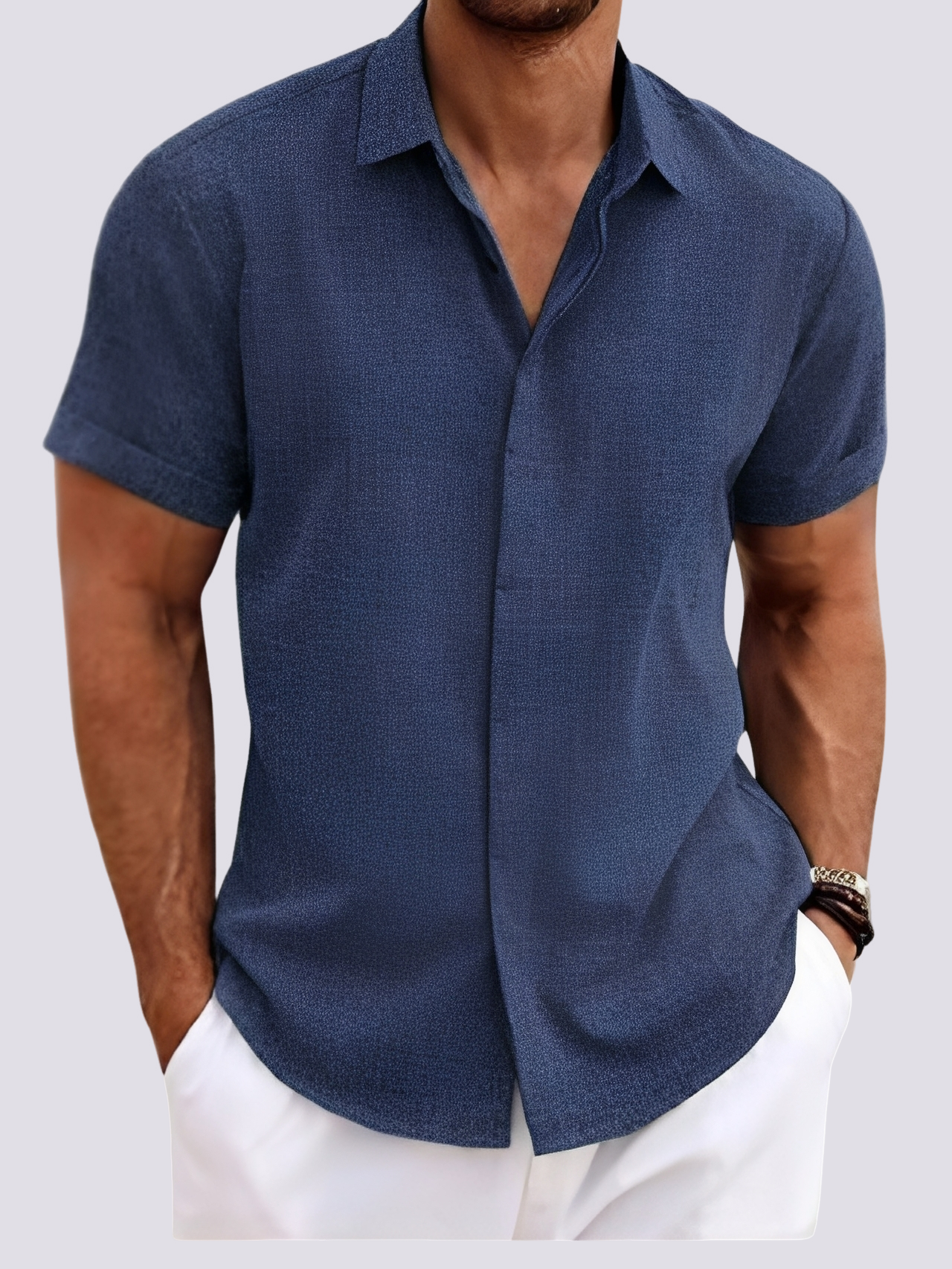 Dale - Chemise décontractée et ample pour hommes