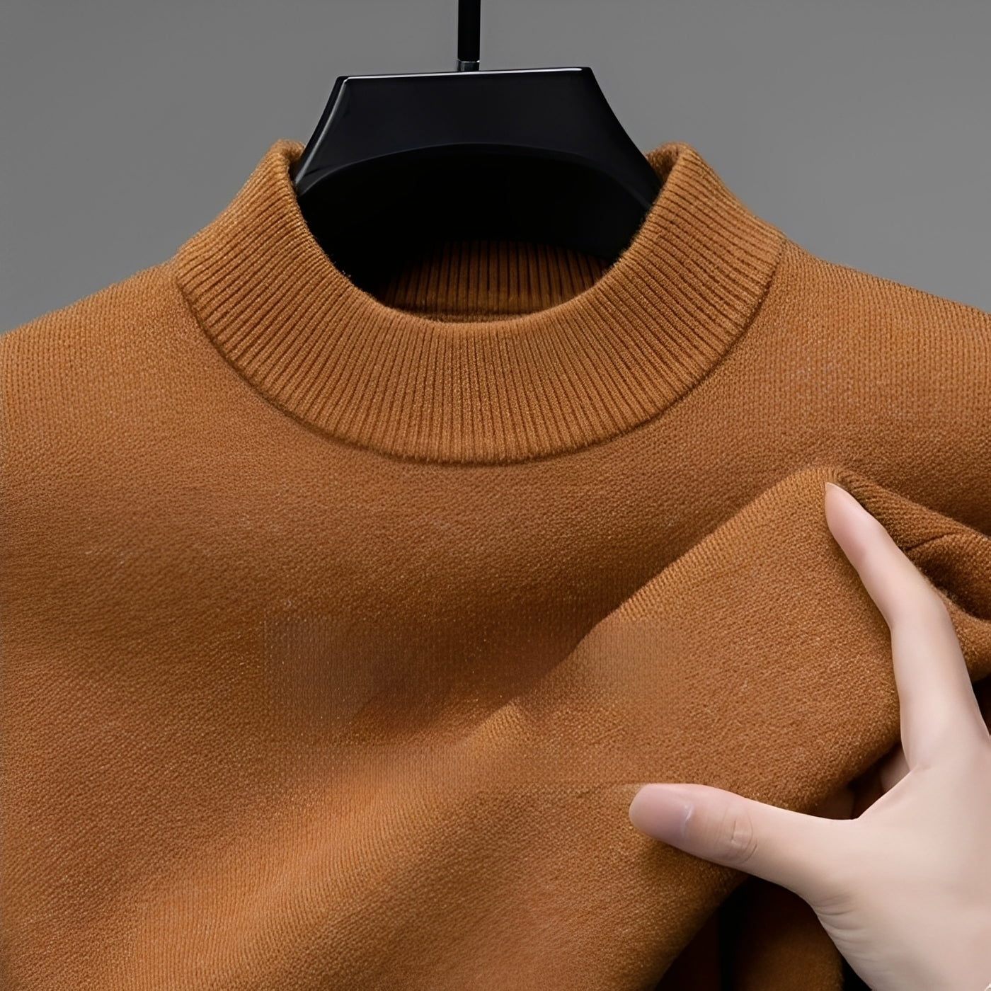 Davis - Pull en cachemire décontracté pour hommes avec ourlet