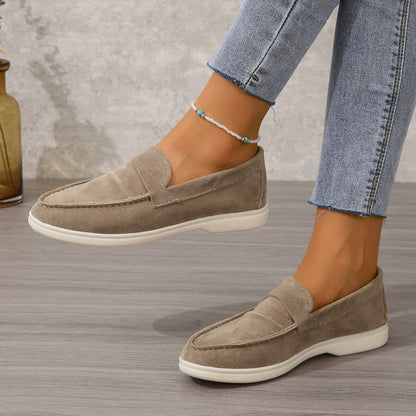 Yasmine - Chaussures en daim classiques pour femmes