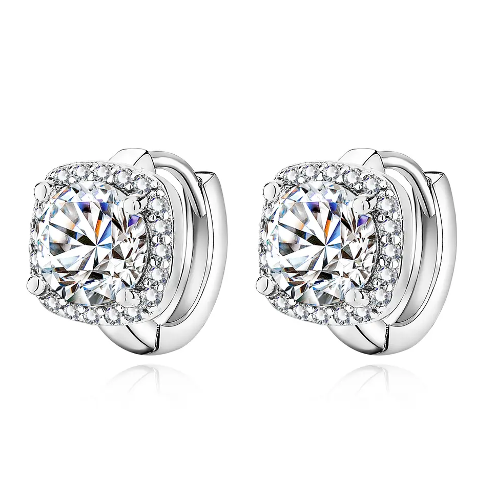 Nadine – Boucles d'oreilles carrées en or 18K