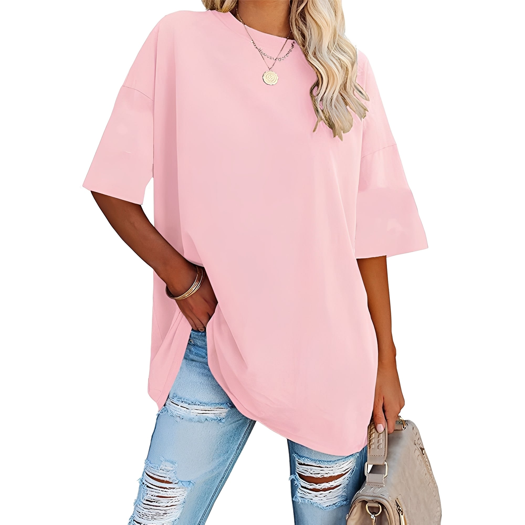 Alice - T-shirt ample avec épaule tombante