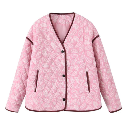 Katelyn - Veste décontractée patchwork matelassée pour femmes