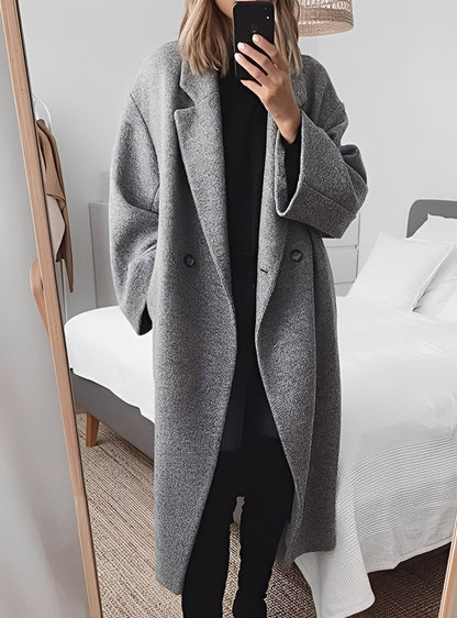 Carolane - Large wool coat for women