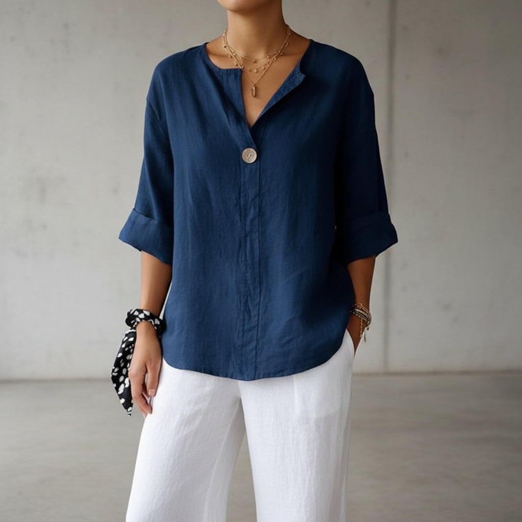 Arabella - Blouse ample pour femmes avec décolleté en V