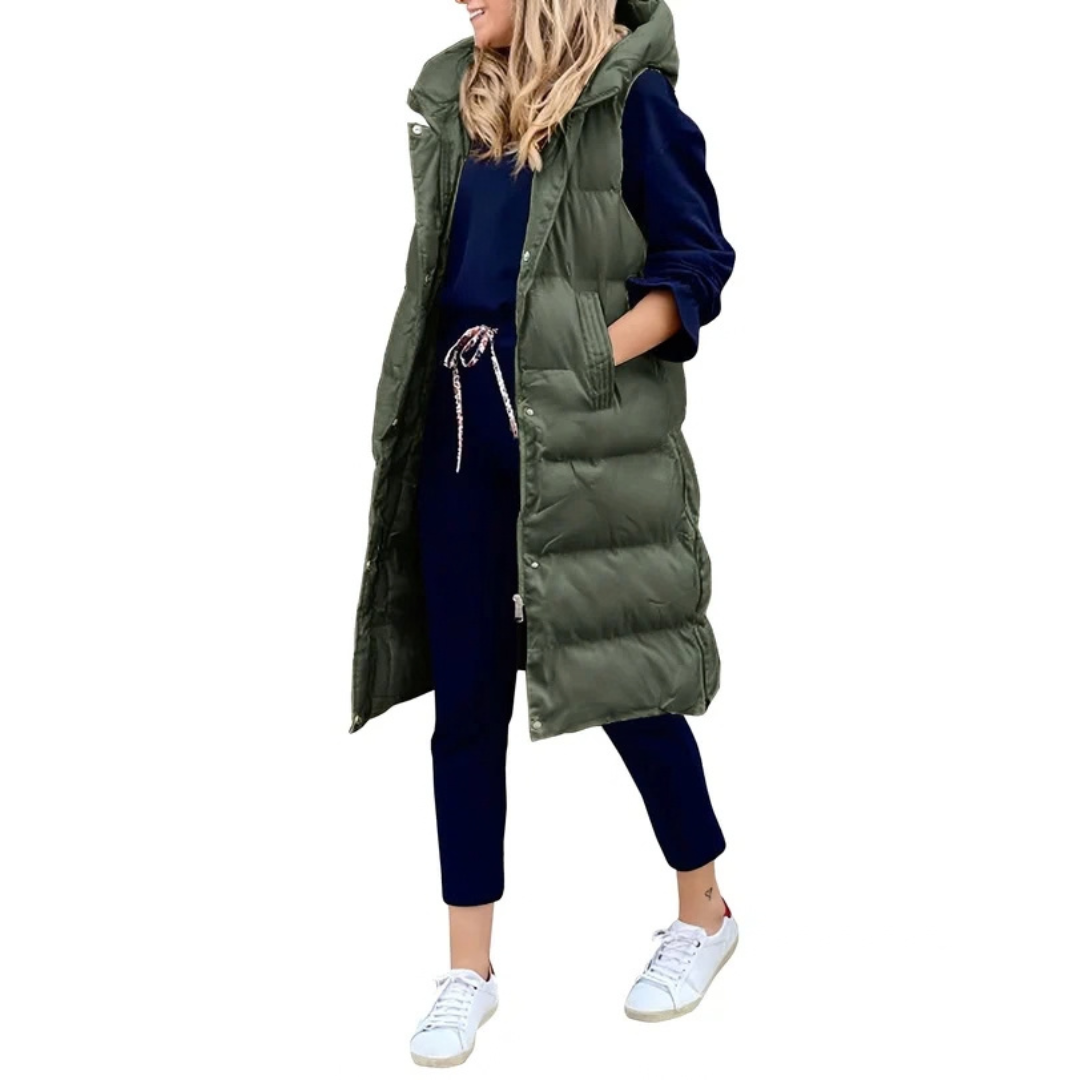 Amilia - Manteau sans manches chaud et chic