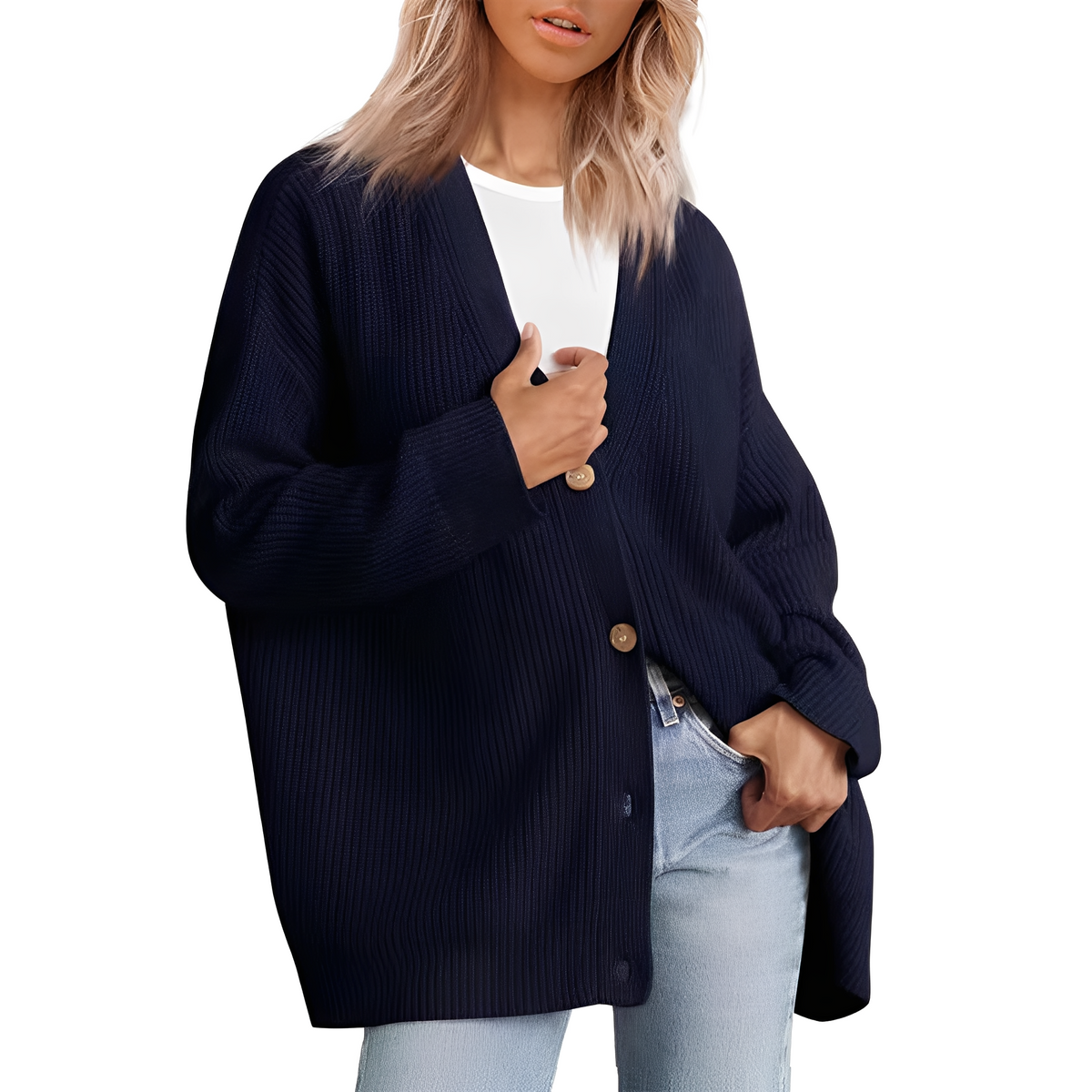 Christal - Pull chaud à coupe décontractée