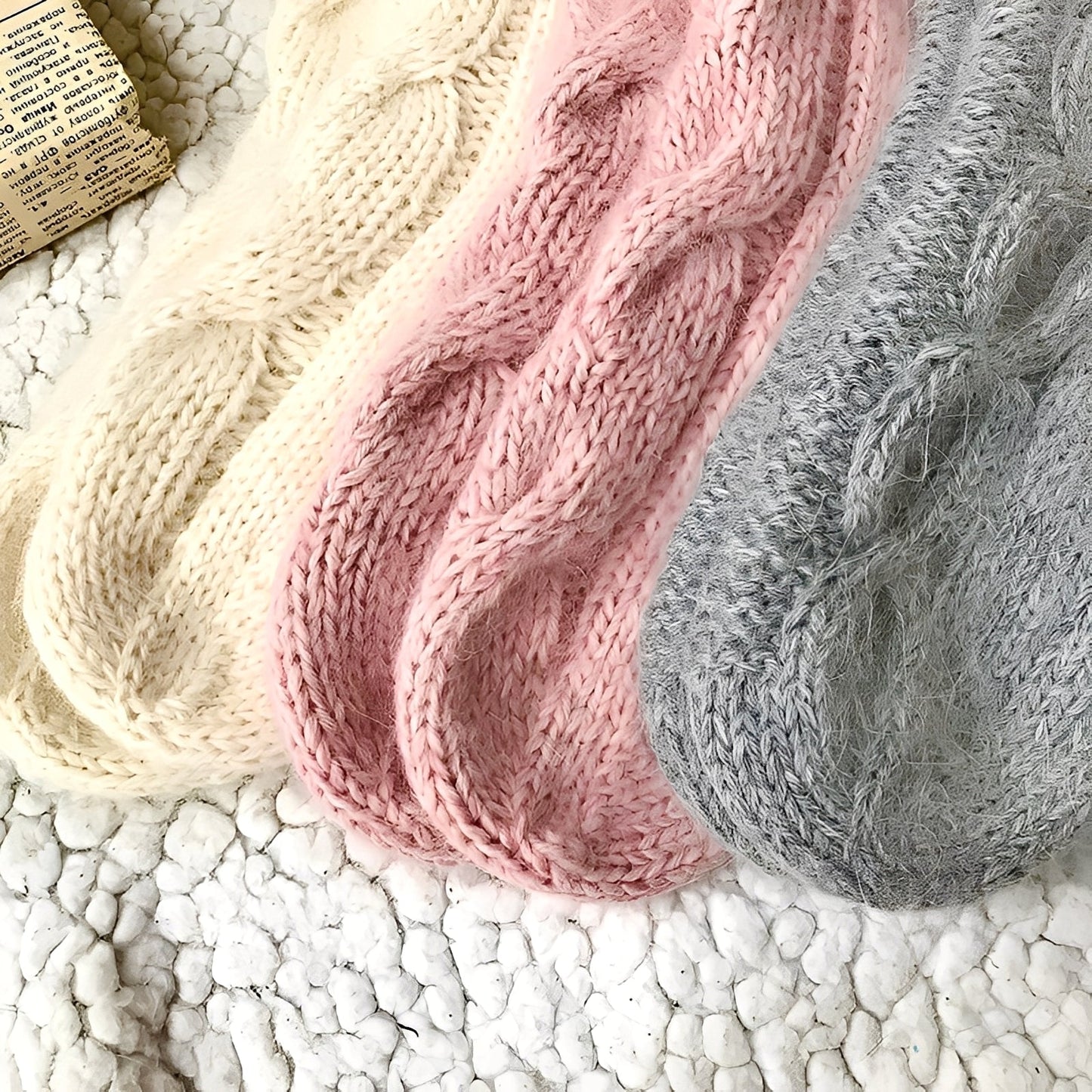 Dorothy - Chaussettes en laine tricotée chaudes pour femmes