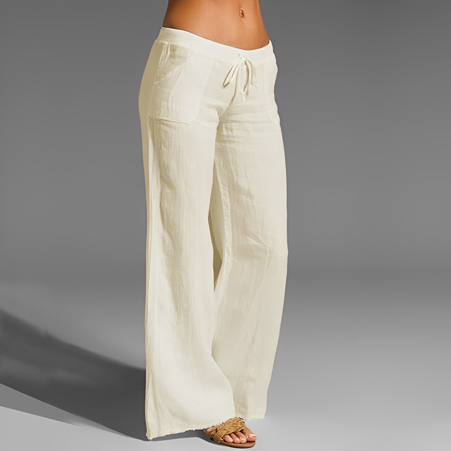 Celestine - Pantalon en lin extensible pour femme