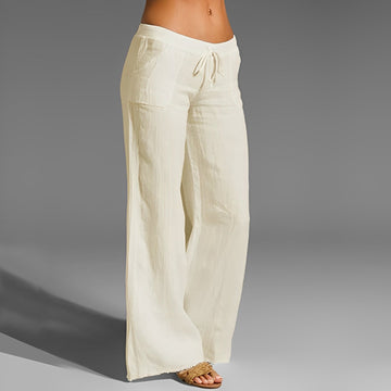 Celestine - Pantalon en lin extensible pour femme