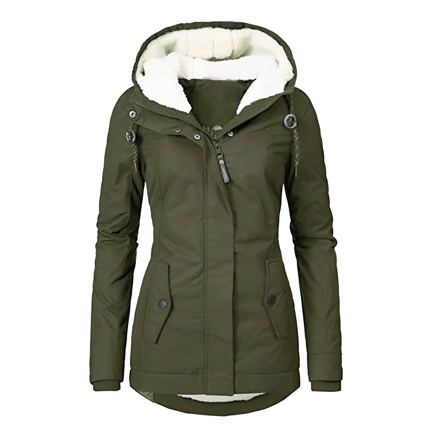 Earleen - Veste chaude pour femmes en polaire Sherpa