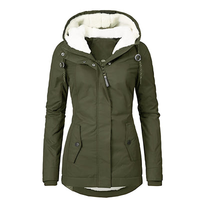 Earleen - Veste chaude pour femmes en polaire Sherpa