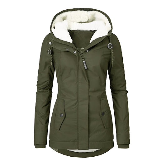 Earleen - Veste chaude pour femmes en polaire Sherpa