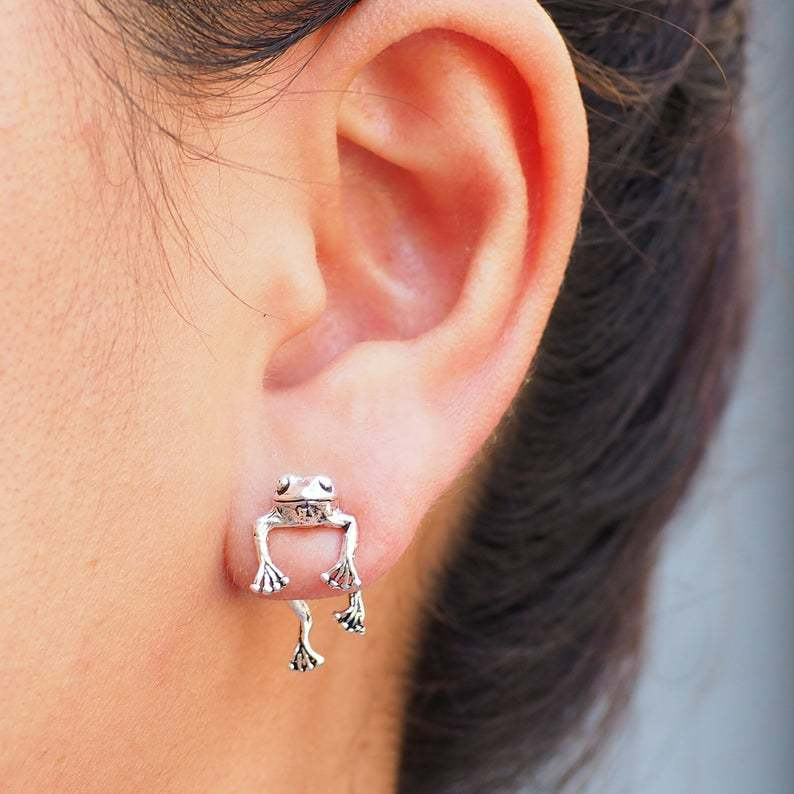 Grenouille Flottante Mignonne - Boucles d'Oreilles Mini Grenouille