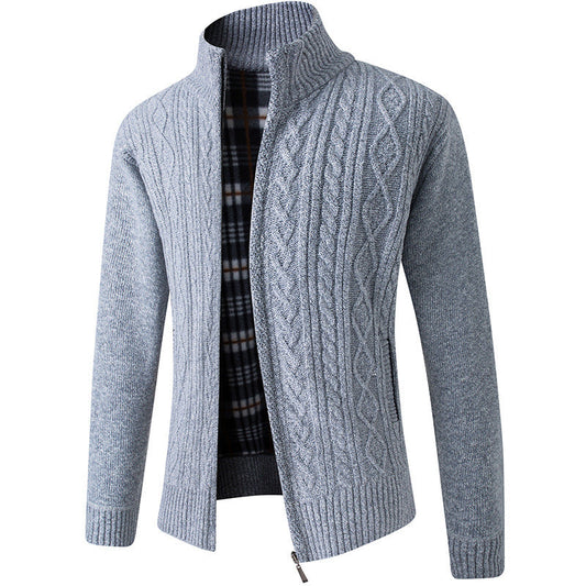 Jeffery - Cardigan tendance en velours pour homme