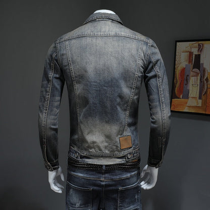 Lennon - Veste en jean classique et large pour hommes