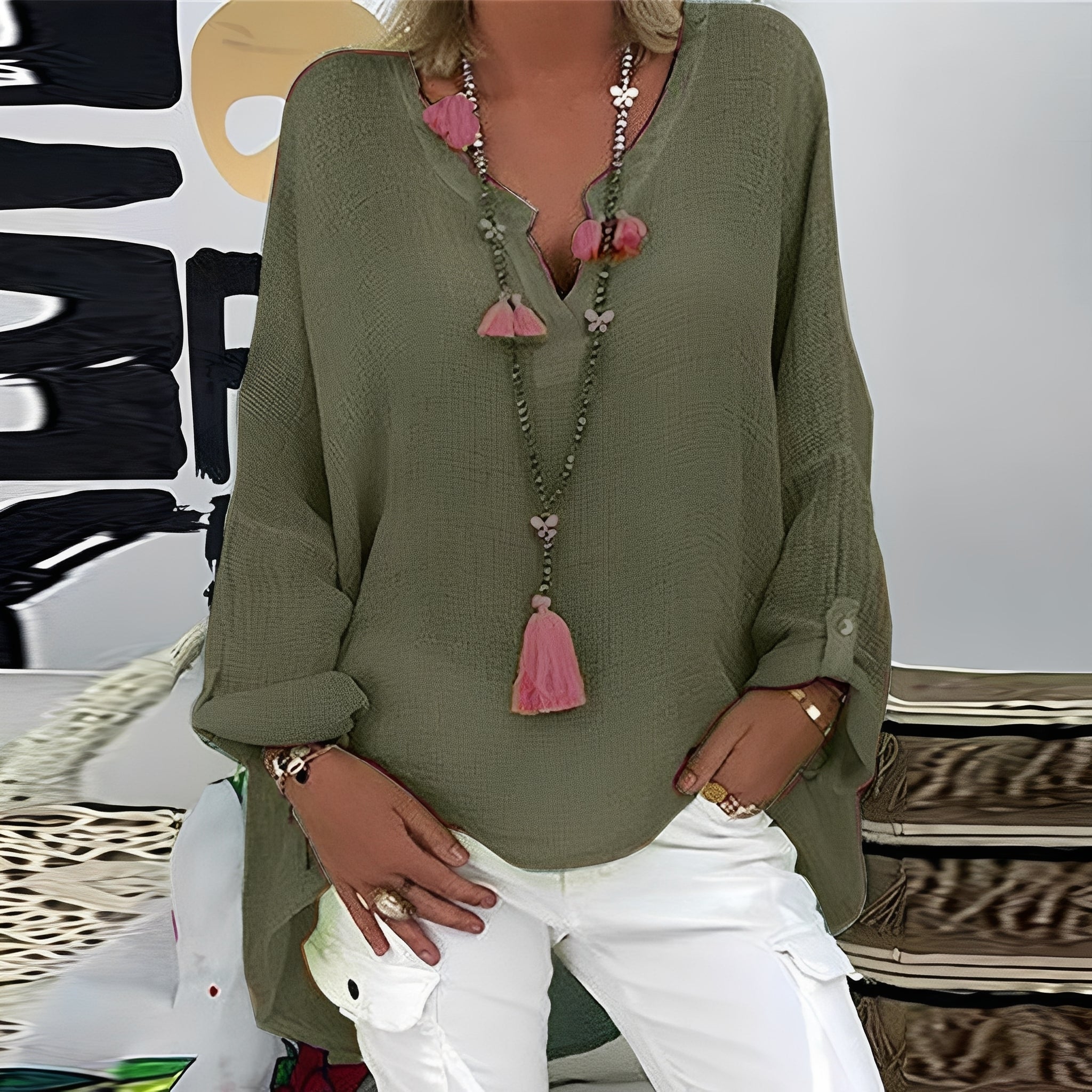 Annie - Blouse décontractée et ample pour femmes