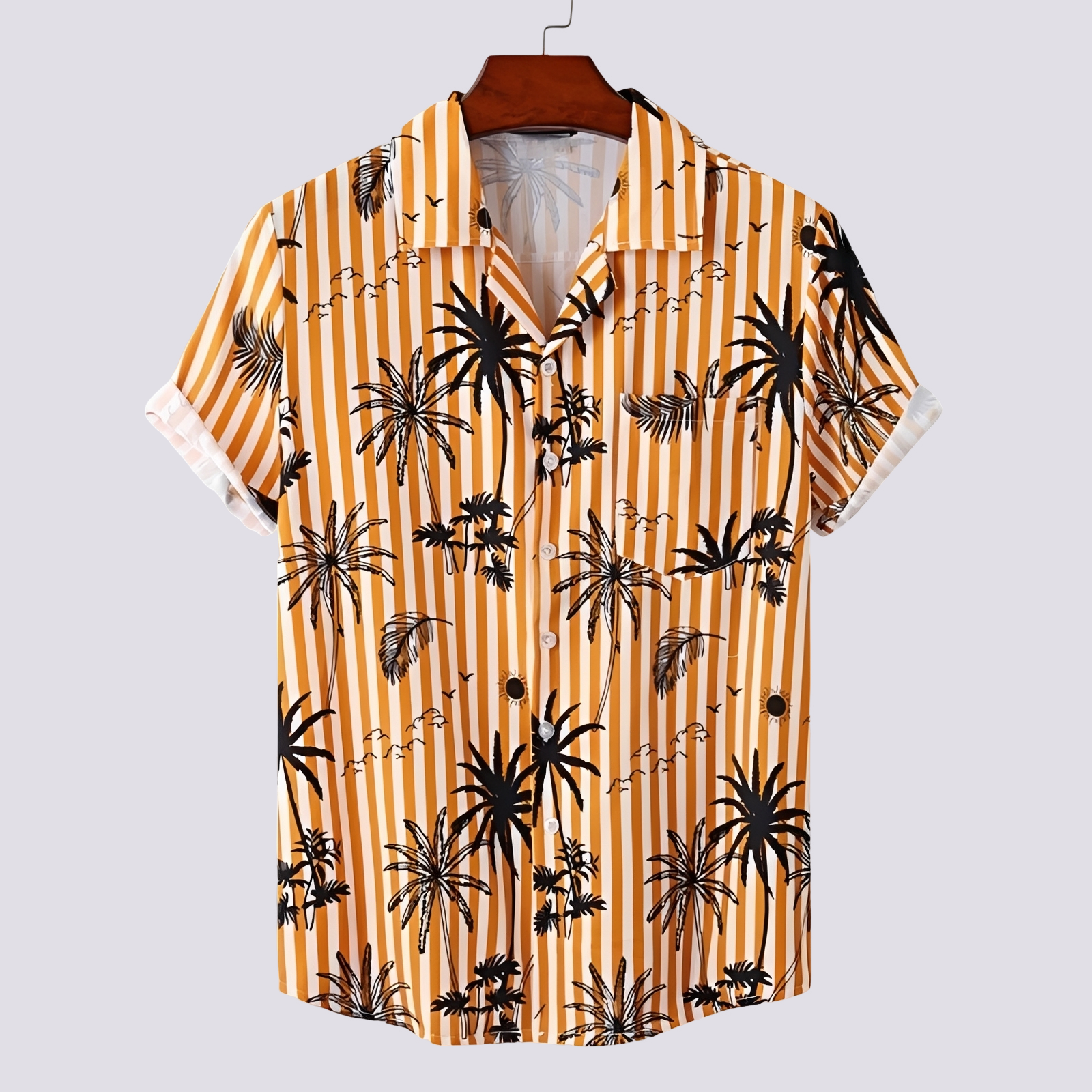 Ronan - Chemise élégante à imprimé hawaïen pour hommes
