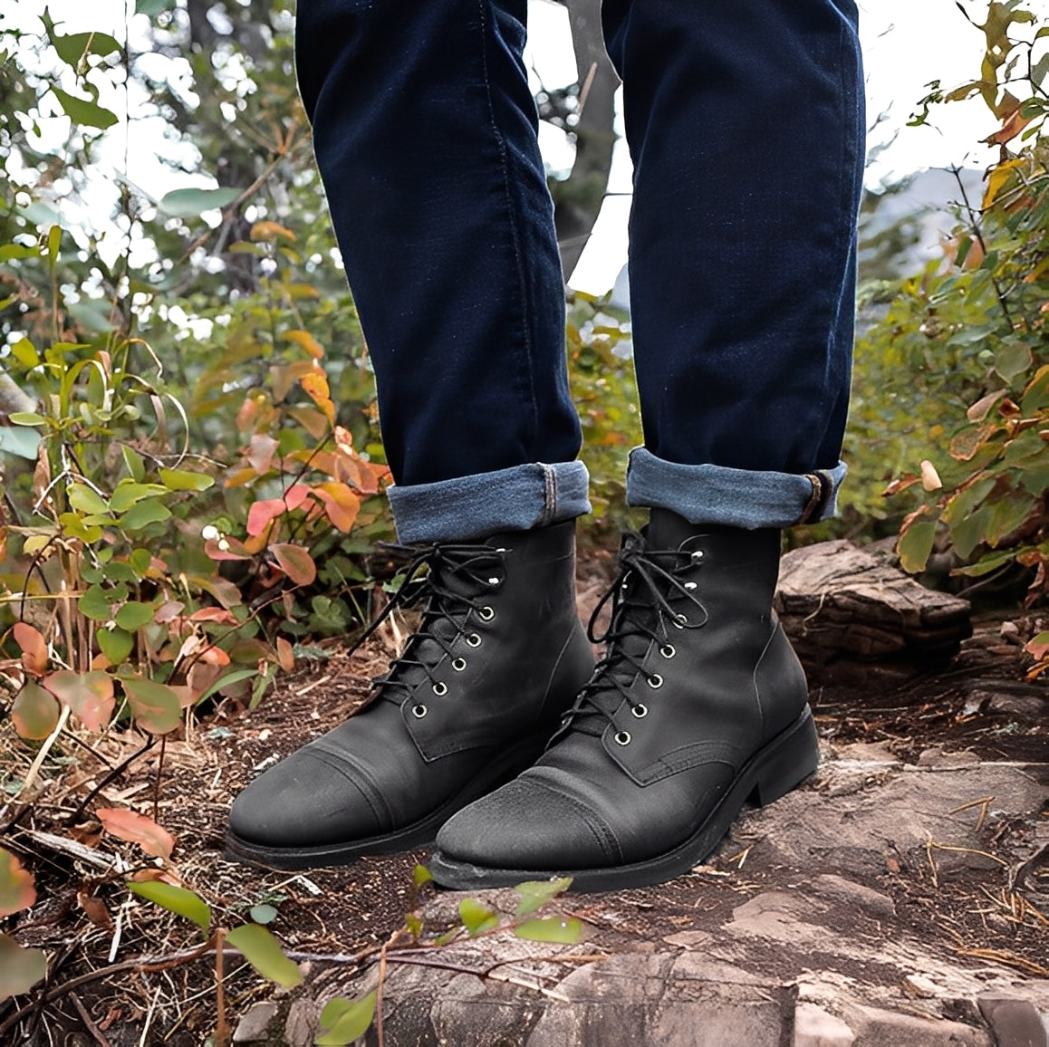 Garrick - Bottes en cuir robustes et vintage pour hommes