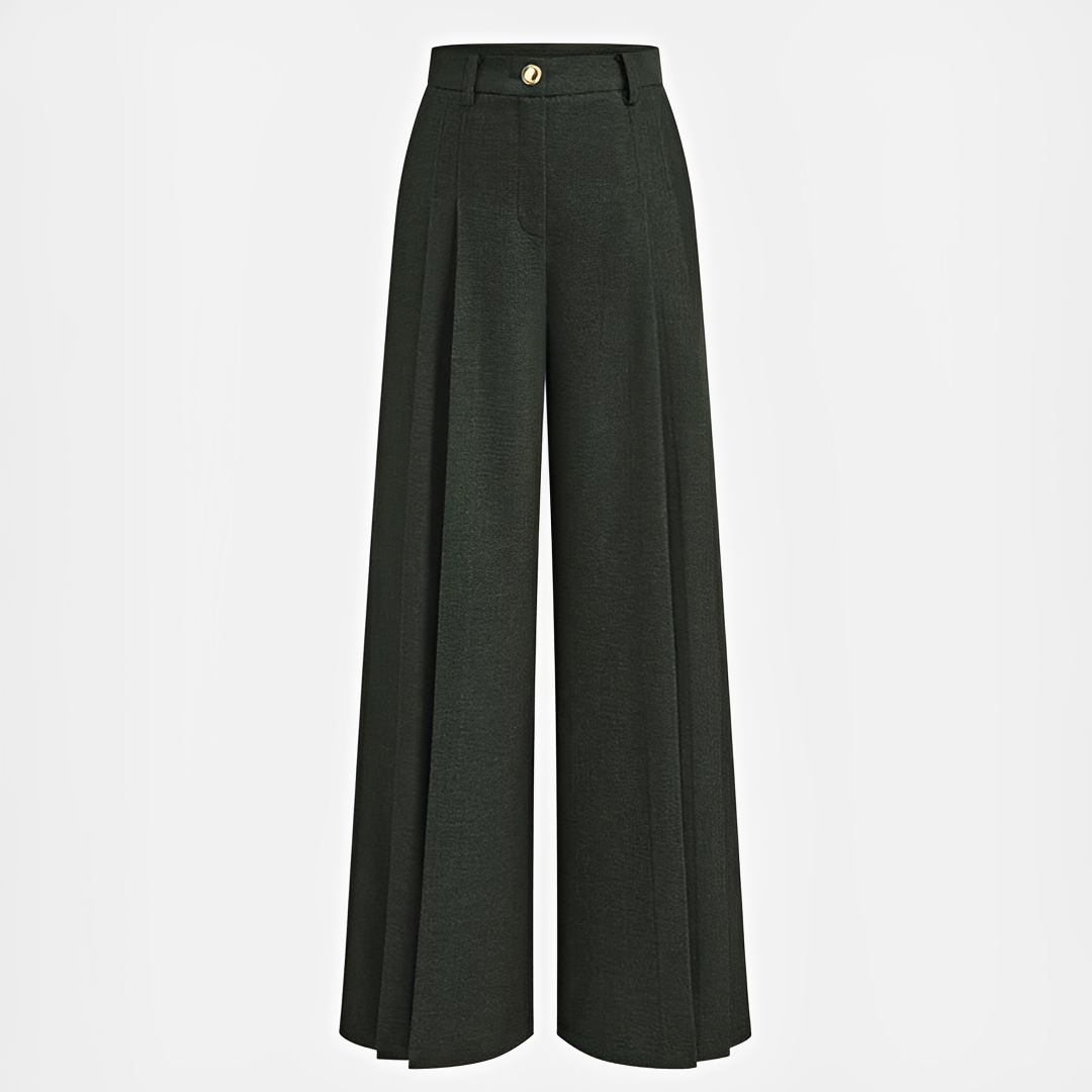 Odessa - Pantalon Large Plissé Décontracté