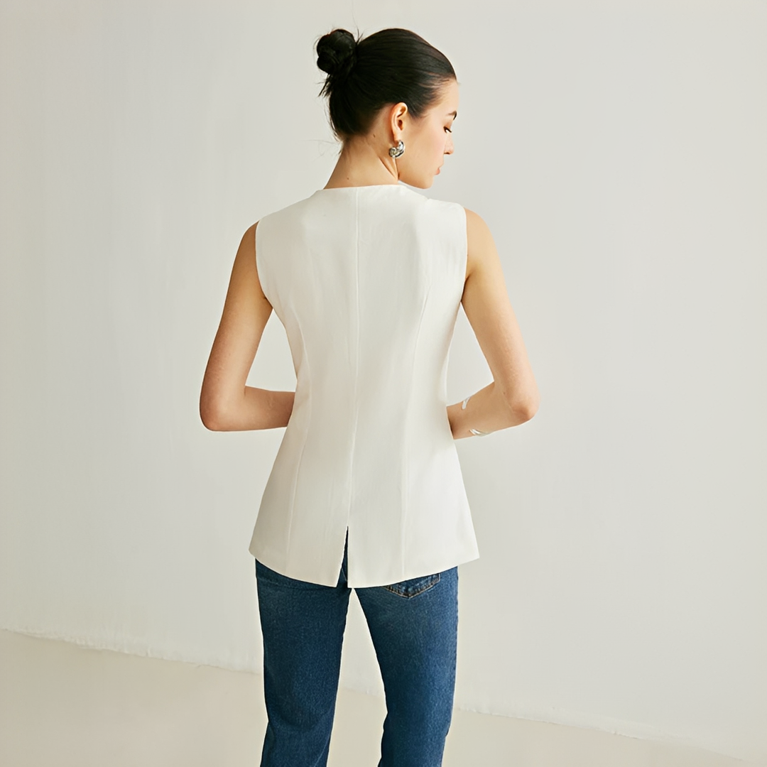 Nyla - Gilet Élégant Sans Manches